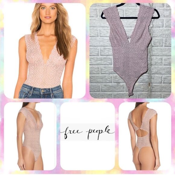 NWT MSRP $88 Free People Everyday Okay Thong Bodysuit Women's Size Small - Picture 1 of 11